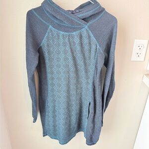 Prana Hooded Knit Sweater Tunic